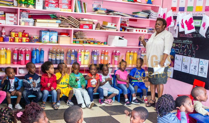 Afrikimages gabon /  ecole maternelle