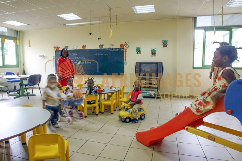 Afrikimages gabon /  préscolaire