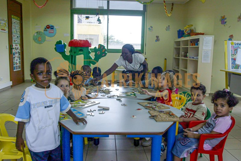 Afrikimages gabon /  préscolaire